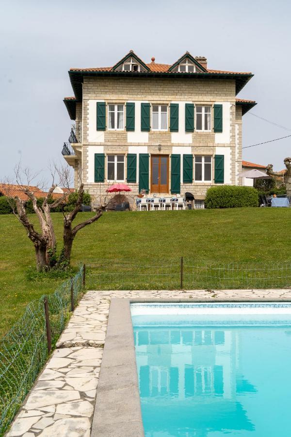 Maison De Maitre Piscine Vue Ocean - Bidart Bagian luar foto
